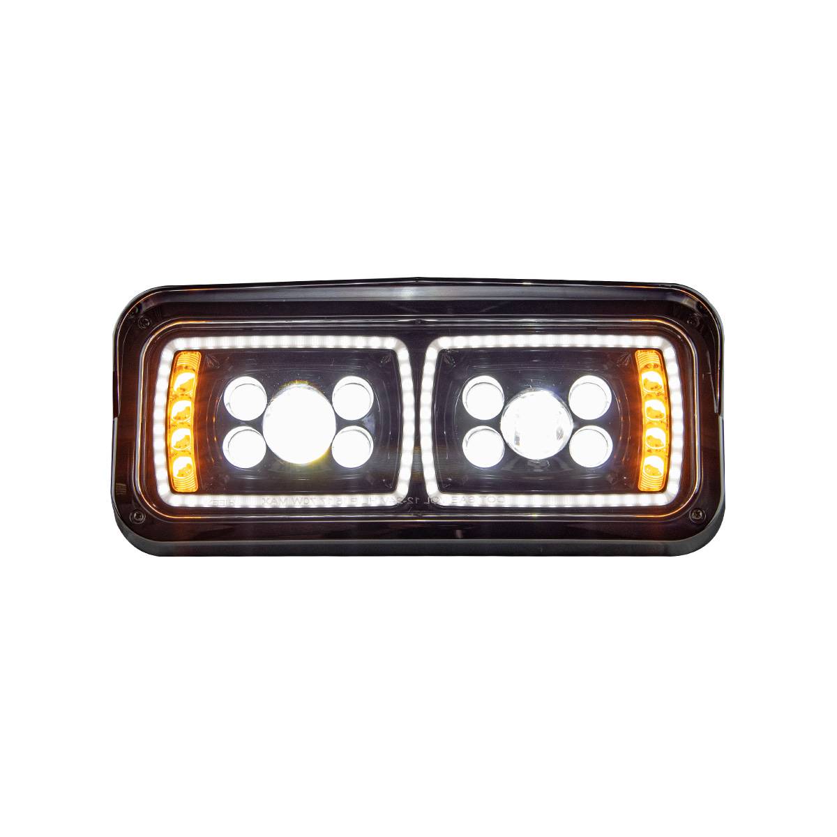 ATM - ATM - ATM-31156 - FARO ATM KENWORTH T800/T600/W900 FREIGHTLINER CLASIC PETERBILT 357/378/379 LEDS NEGRO LADO CHOFER