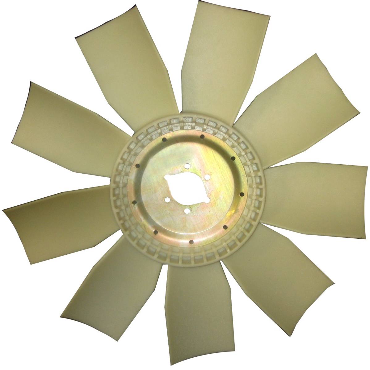 GENERICA - GENERICA-MZ9-28-VENTILADOR MERCEDES BENZ DE 9 ASPAS 28" CENTRO OVALADO DE NYLON