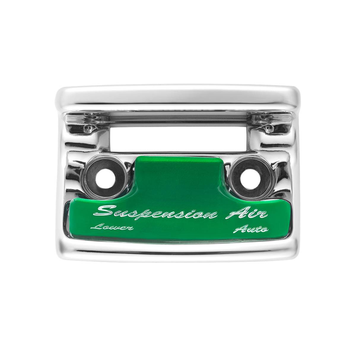 UNITED PACIFIC - UNITED PACIFIC - 21027 - PROTECCIÓN DEL INTERRUPTOR DE AIRE DE SUSPENSIÓN DE PLÁSTICO CROMADO CON ETIQUETA BRILLANTE PARA FREIGHTLINER 1990-2010 CLASSIC-GREEN