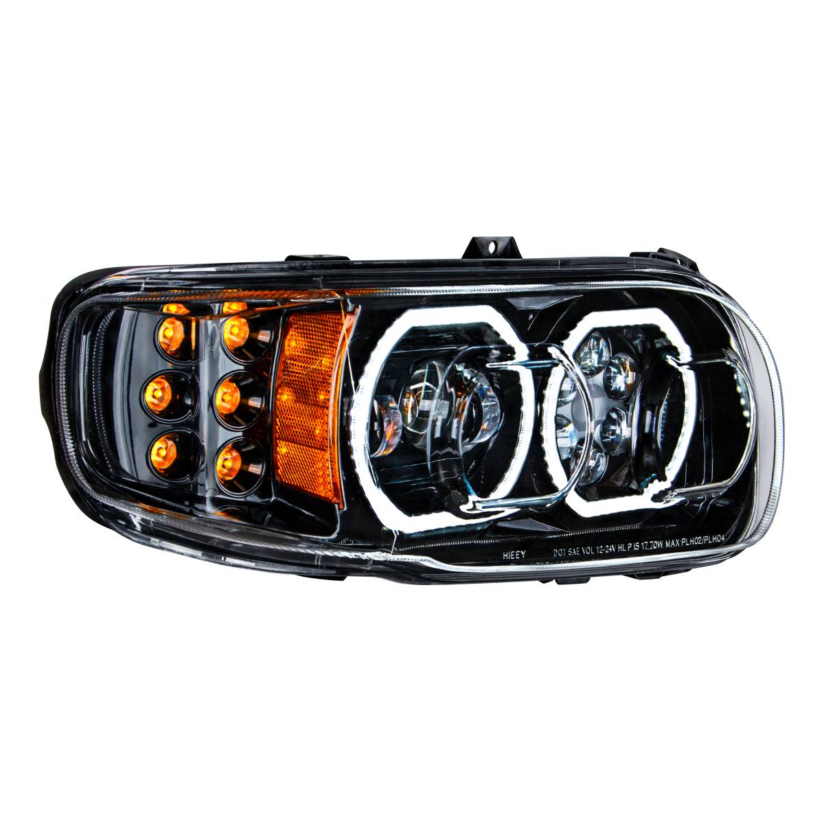 UNITED PACIFIC - UNITED PACIFIC - 35787 - FARO APAGADO DE 10 LED DE ALTA POTENCIA CON GIRO DE 6 LED Y HALO DE 100 LED PARA PETERBILT 389 2008-2023