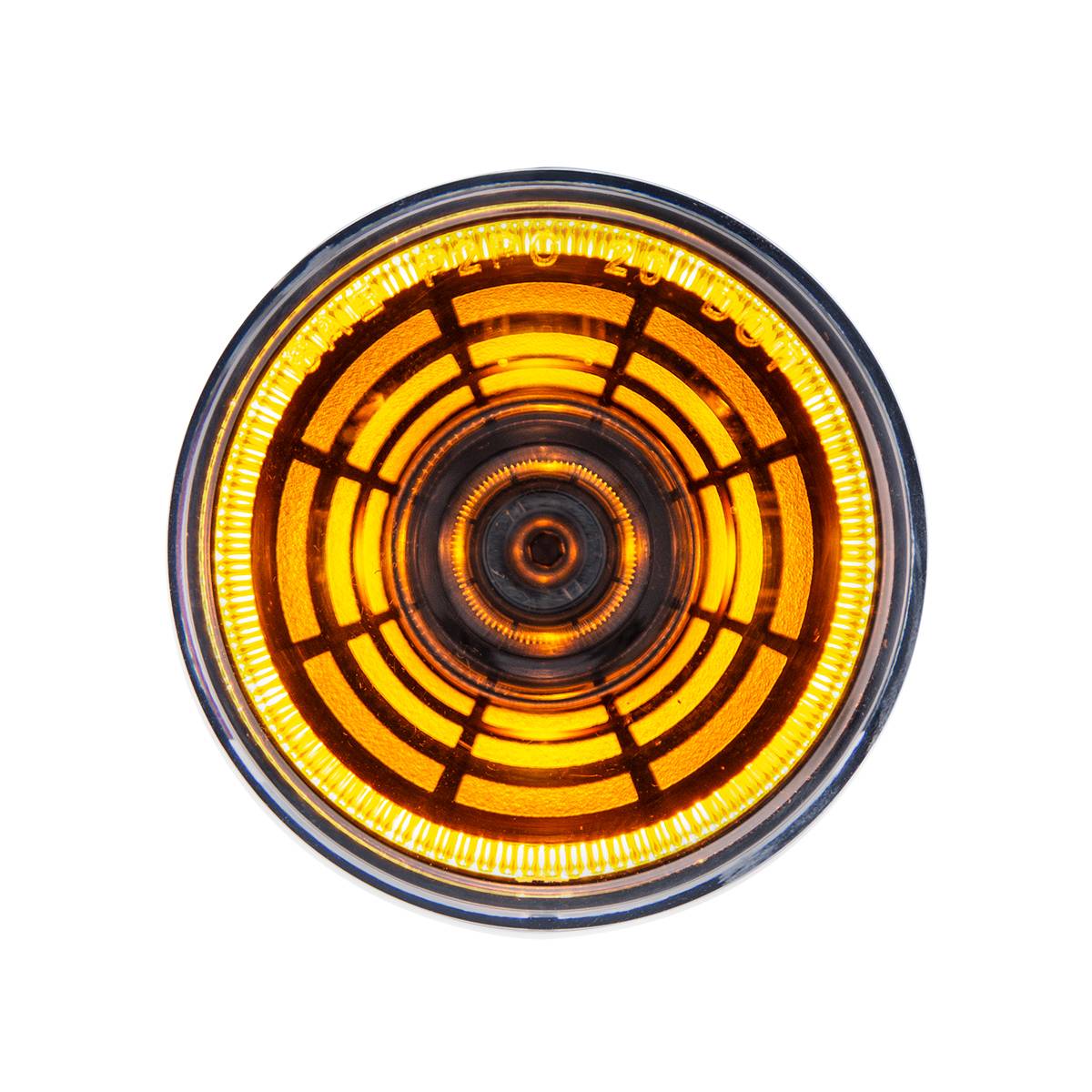 UNITED PACIFIC - UNITED PACIFIC - 36576 - LUZ ABISMO REDONDA DE 4 LED DE 2" (LIQUIDACIÓN/MARCADOR) - LED ÁMBAR/LENTE TRANSPARENTE