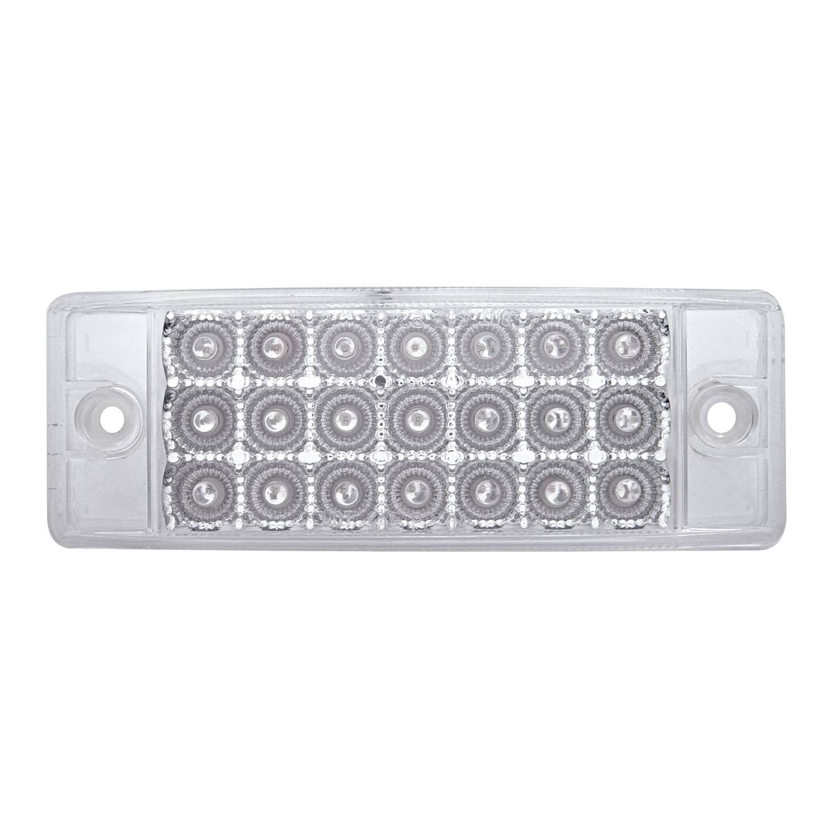 UNITED PACIFIC - UNITED PACIFIC - 38296 - LUZ RECTANGULAR REFLECTOR DE 21 LED (LIQUIDACIÓN/MARCADOR) - LED ÁMBAR/LENTE TRANSPARENTE