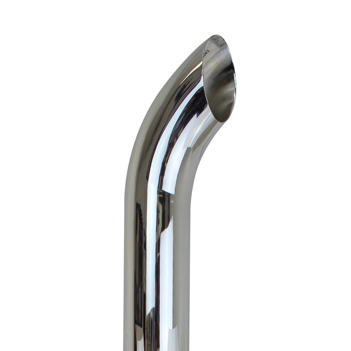 EXFLEX - EXFLEX - CU58120-IC - PIPA CROMADA CURVA 8" X 120" CON REDUCCION A 5" ID