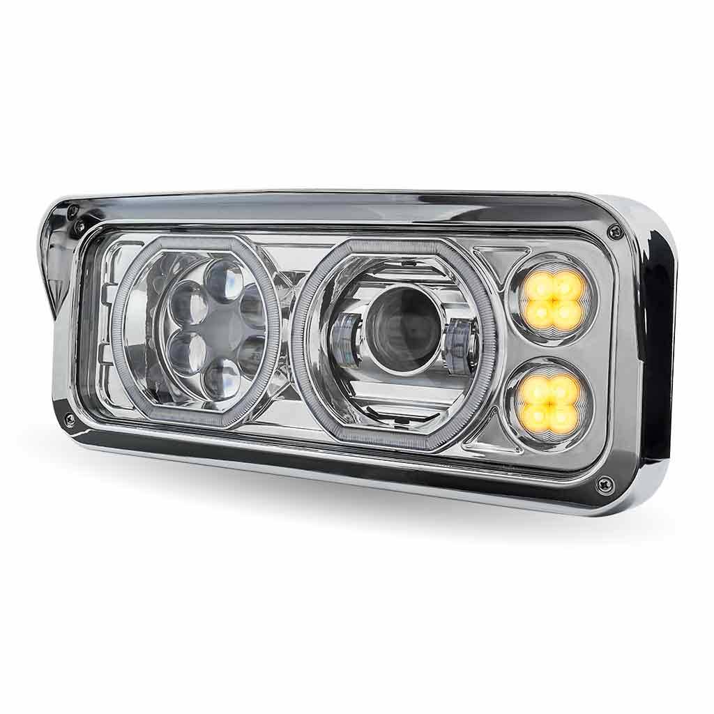 TRUX - TRUX - TLED-H120 - FARO TRUX UNIVERSAL LED CON AUXILIAR ANILLO HALO CROMADA LADO CHOFER