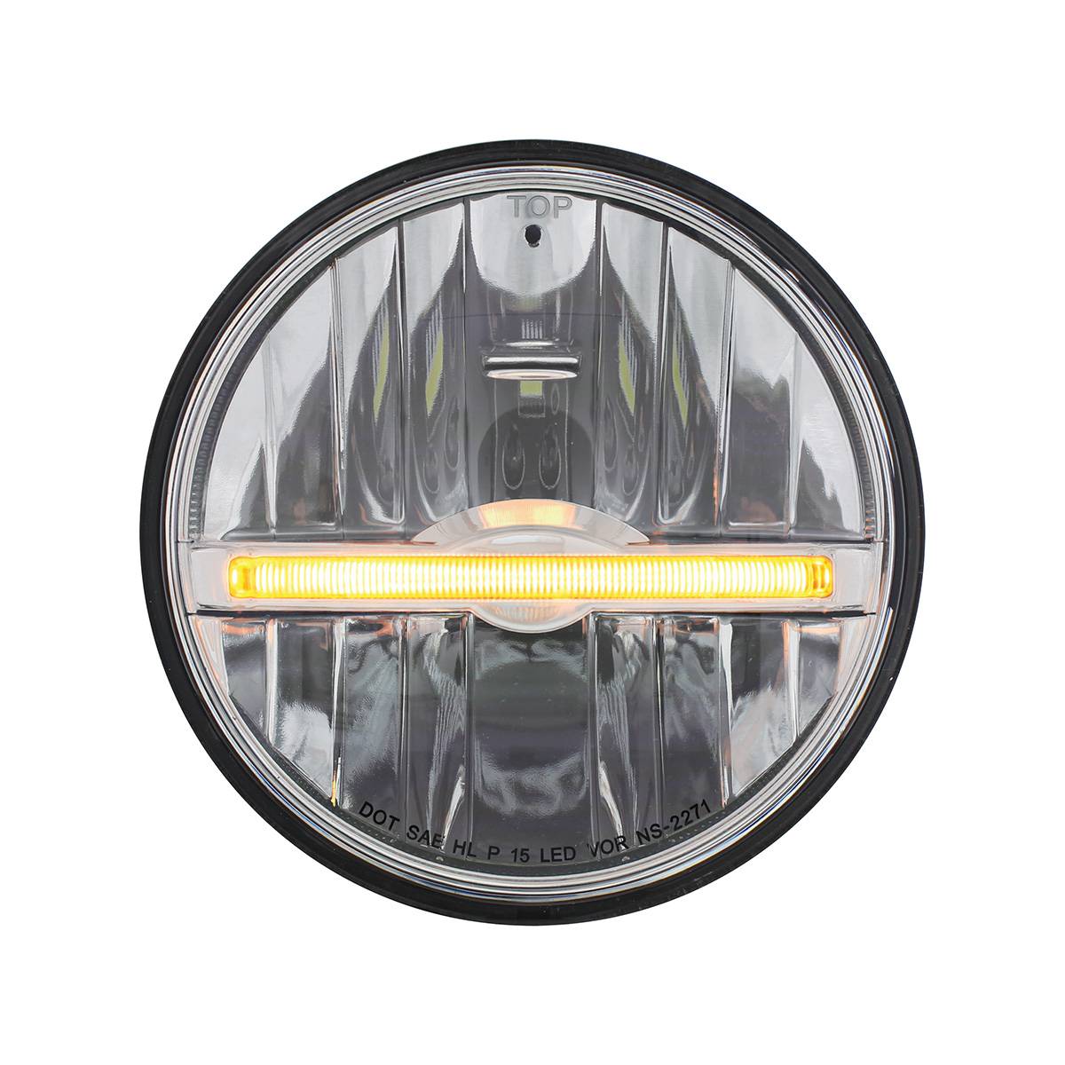 UNITED PACIFIC - UNITED PACIFIC - 31259 - ULTRALIT - FARO DELANTERO LED DE 9 LED DE 5-3/4" CON BARRA DE LUCES DE POSICIÓN LED ÁMBAR