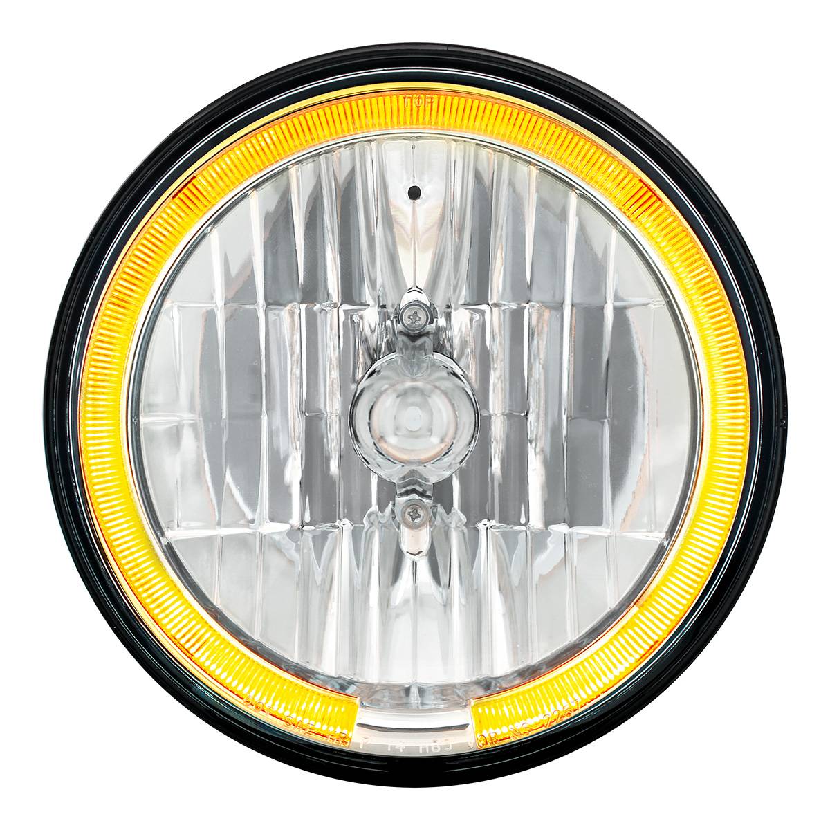 UNITED PACIFIC - UNITED PACIFIC - 31284 - FARO DE CRISTAL DE 7" CON ANILLO HALO LED ÁMBAR