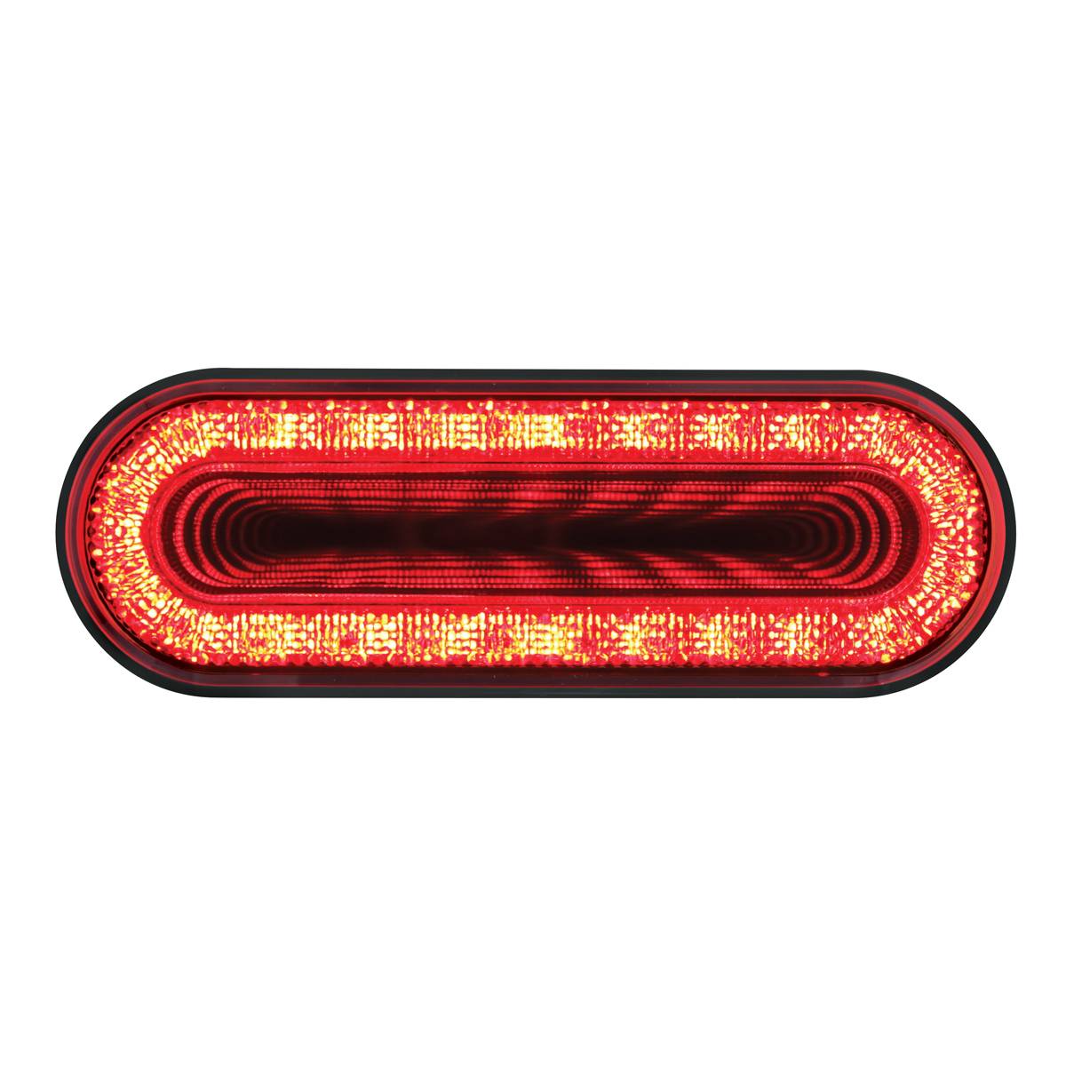 UNITED PACIFIC - UNITED PACIFIC - 36656 - LUZ DE ESPEJO OVALADA DE 24 LED DE 6" (PARADA, GIRO Y TRASERA) - LED ROJO/LEENTE ROJA