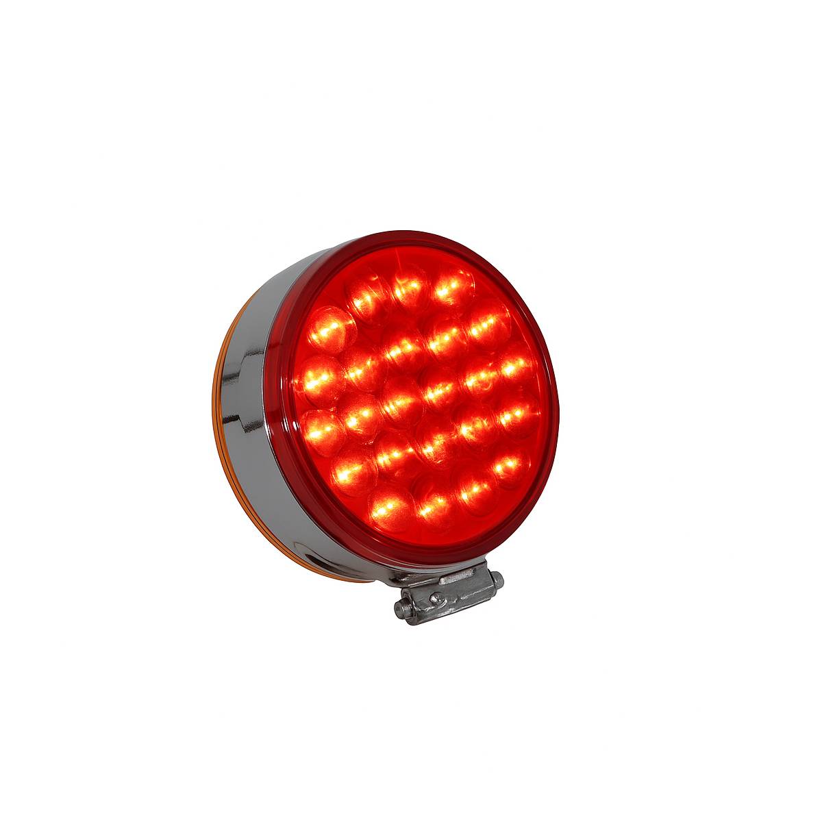 ATM - ATM - 1008 - LUZ DIRECCIONAL 48 LEDS AMBAR/ROJO 11.7 X 4.2 X 10.7 CENTIMETROS ABS CROMADA 12V / 24V
