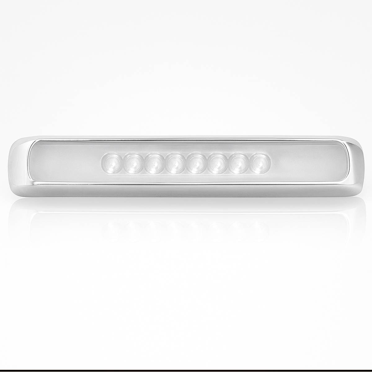 ATM - ATM - 1041AH-A - PLAFON BARRA ATM 51 LEDS AMBAR/ROJO/BLANCO HALO 17" X 1 1/4" X 1" BISEL CROMADO 12-24V