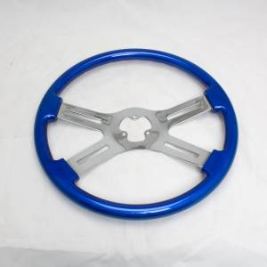 ATM - ATM - ATM-V4C18A - VOLANTE ATM CUATRO BRAZOS CROMADOS DE 18" AZUL