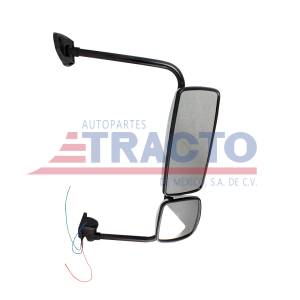 ATM - ATM - 12240101 - ESPEJO ATM DE CABINA FREIGHTLINER M2 ELECTRICO COMPLETO CON SOPORTE LADO PASAJERO CROMADA