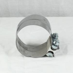 EXFLEX - EXFLEX - EAN1408 - ABRAZADERA DE CINCHO 4" PREFORMADA CON SEPARADOR ACERO INOXIDABLE