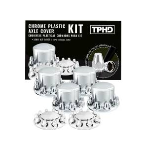 ATM - ATM - ATM-10305 - KIT ATM UNIMOUNT 2 CENTROS DE RIN Y 4 COPAS DE FLECHA 60 COPAS DE TUERCA 33MM CROMADA