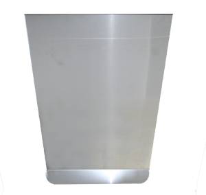 GENERICA - GENERICA-LAN1620-PLACA SUPERIOR PARA LODERA LISA ACERO INOXIDABLE PAR