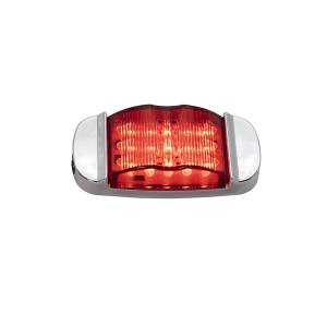 ATM - ATM - ATM-39905B - PLAFON ATM 14 LEDS ROJO RECTANGULAR TIPO CARRITO BISEL CROMADO 12-24V