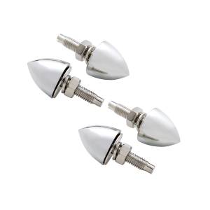 UNITED PACIFIC - UNITED PACIFIC - 10889 - SUJETADOR DE MATRÍCULA BALA CROMADO (PACK DE 4)