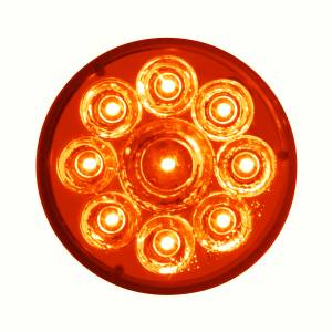 UNITED PACIFIC - UNITED PACIFIC - 39740 - LUZ REFLECTOR PURA REDONDA DE 9 LED DE 2-1/2" (LIQUIDACIÓN/MARCADOR) - LED ROJO/LENTE ROJA