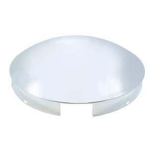 UNITED PACIFIC - UNITED PACIFIC - 10118 - 4 TAPACUBOS DELANTEROS DOMO CROMADOS CON MUESCAS INCLUIDAS - BORDE DE 1"