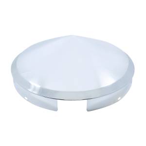 UNITED PACIFIC - UNITED PACIFIC - 10149 - 4 TAPACUBOS DELANTEROS EN PUNTA CROMADOS CON MUESCAS INCLUSO - BORDE DE 1"