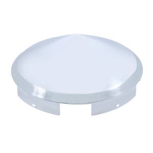 UNITED PACIFIC - UNITED PACIFIC - 10150 - 5 TAPACUBOS DELANTEROS EN PUNTA CROMADOS CON MUESCAS INCLUIDAS - BORDE DE 1"