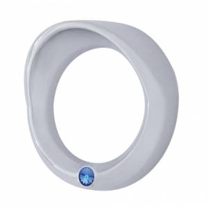 UNITED PACIFIC - UNITED PACIFIC - 40680 - BISEL DE CALIBRE PEQUEÑO SIGNATURE SERIES CON VISERA PARA PETERBILT 2006 Y POSTERIOR CRISTAL AZUL