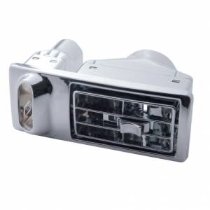 UNITED PACIFIC - UNITED PACIFIC - 41105 - VENTILACIÓN DE A/C DE PLÁSTICO CROMADO PARA CONDUCTOR KENWORTH W900/T800/T600 2002-2005