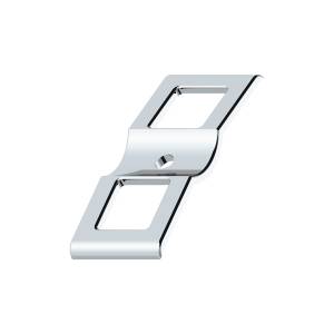 UNITED PACIFIC - UNITED PACIFIC - 42417 - TAPAS DE INTERRUPTOR DE PLÁSTICO CROMADO - 3 ABERTURAS (TARJETA DE 2)