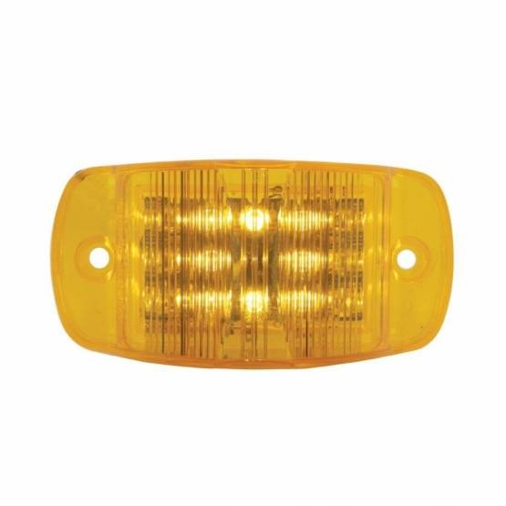 UNITED PACIFIC - UNITED PACIFIC - 39904B - LUZ RECTANGULAR DE 14 LED (LIQUIDACIÓN/MARCADOR) - LED ÁMBAR/LENTE ÁMBAR (A GRANEL)