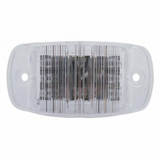 UNITED PACIFIC - UNITED PACIFIC - 39906B - LUZ RECTANGULAR DE 14 LED (LIQUIDACIÓN/MARCADOR) - LED ÁMBAR/LENTE TRANSPARENTE (A GRANEL)