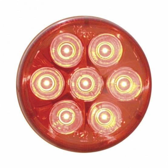 UNITED PACIFIC - UNITED PACIFIC - 39985 - LUZ REDONDA DE 7 LED DE 2" (LIQUIDACIÓN/MARCADOR) - LED ROJO/LENTE ROJA