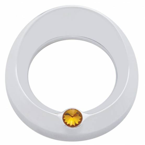 UNITED PACIFIC - UNITED PACIFIC - 40665 - BISEL DEL MEDIDOR SIGNATURE SERIES CON VISERA Y CRISTAL PARA MEDIDOR DE VELOCIDAD/TACÓMETRO DE 3-3/4" DE DIÁMETRO - CRISTAL ÁMBAR