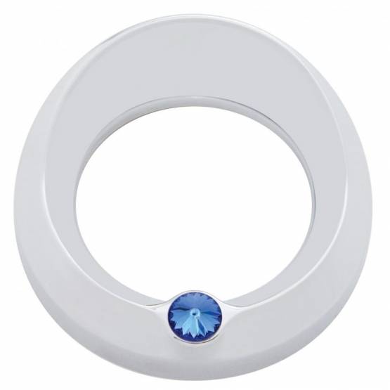 UNITED PACIFIC - UNITED PACIFIC - 40666 - BISEL DEL MEDIDOR SIGNATURE SERIES CON VISERA Y CRISTAL PARA MEDIDOR DE VELOCIDAD/TACÓMETRO DE 3-3/4" DE DIÁMETRO - CRISTAL AZUL