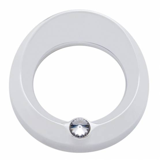 UNITED PACIFIC - UNITED PACIFIC - 40667 - BISEL DEL MEDIDOR SIGNATURE SERIES CON VISERA Y CRISTAL PARA MEDIDOR DE VELOCIDAD/TACÓMETRO DE 3-3/4" DE DIÁMETRO - CRISTAL TRANSPARENTE