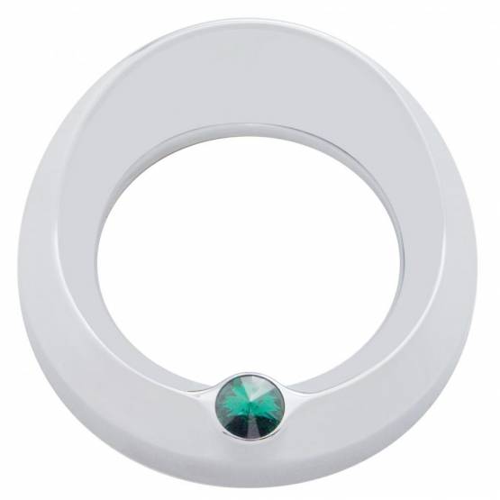 UNITED PACIFIC - UNITED PACIFIC - 40668 - BISEL DEL MEDIDOR SIGNATURE SERIES CON VISERA Y CRISTAL PARA MEDIDOR DE VELOCIDAD/TACÓMETRO DE 3-3/4" DE DIÁMETRO - CRISTAL VERDE