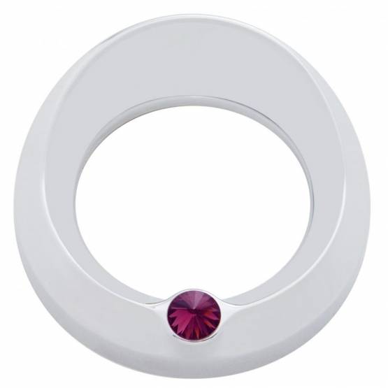 UNITED PACIFIC - UNITED PACIFIC - 40669 - BISEL DEL MEDIDOR SIGNATURE SERIES CON VISERA Y CRISTAL PARA MEDIDOR DE VELOCIDAD/TACÓMETRO DE 3-3/4" DE DIÁMETRO - CRISTAL PÚRPURA