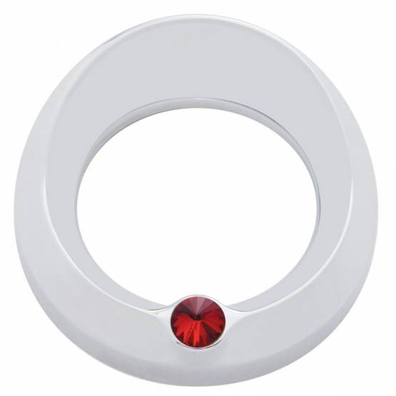 UNITED PACIFIC - UNITED PACIFIC - 40670 - BISEL DEL MEDIDOR SIGNATURE SERIES CON VISERA Y CRISTAL PARA MEDIDOR DE VELOCIDAD/TACÓMETRO DE 3-3/4" DE DIÁMETRO - CRISTAL ROJO