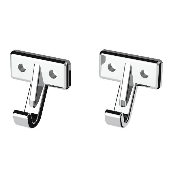 UNITED PACIFIC - UNITED PACIFIC - 40862 - GANCHOS PARA PARASOL DE PLÁSTICO CROMADO PARA KENWORTH W900 (1990-2005) Y T800/T600 (1986-2005) (PACK DE 2)
