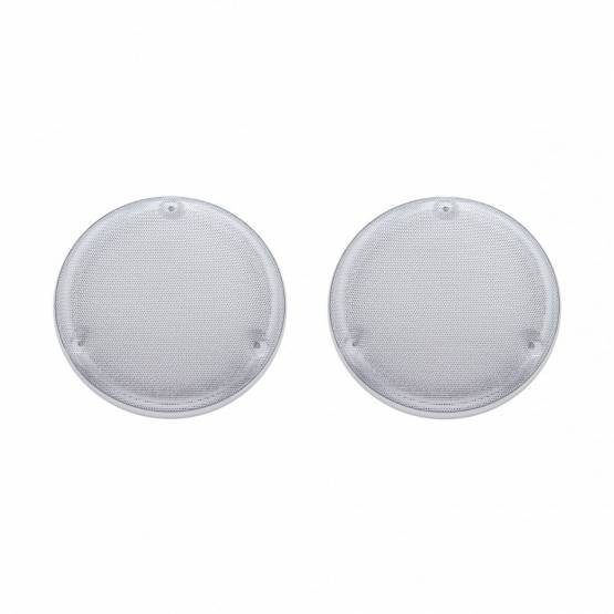 UNITED PACIFIC - UNITED PACIFIC - 40913 - TAPA DE ALTAVOZ REDONDA CROMADA DE 6-3/4" PARA VARIOS MODELOS FREIGHTLINER Y KENWORTH (PAR)