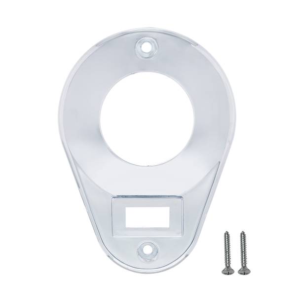 UNITED PACIFIC - UNITED PACIFIC - 40985 - CUBIERTA DE LUZ DE DOMO ESTILO LÁGRIMA DE PLÁSTICO CROMADO PARA KENWORTH T600/T660/T800/W900