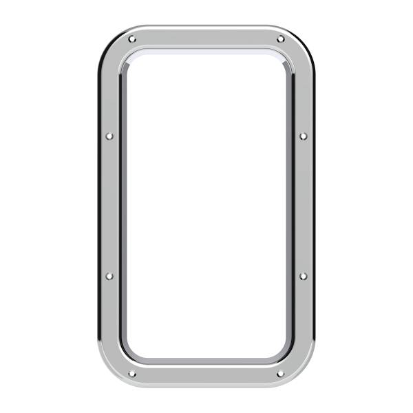 UNITED PACIFIC - UNITED PACIFIC - 40921 - MOLDE VENTANA VISIÓN INTERIOR CROMADA PARA KENWORTH W900L (1990-2005) Y T800 (1986-2005)