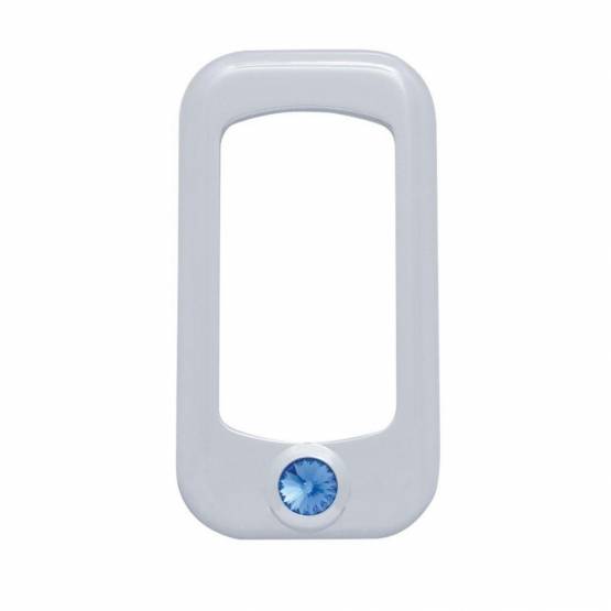 UNITED PACIFIC - UNITED PACIFIC - 41142 - BISEL DEL INTERRUPTOR BASCULANTE PARA PETERBILT/ KENWORTH CON CRISTAL AZUL (PACK DE 3)