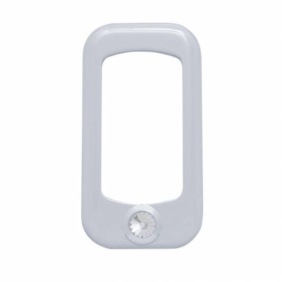 UNITED PACIFIC - UNITED PACIFIC - 41143 - BISEL DEL INTERRUPTOR BASCULANTE PARA PETERBILT/ KENWORTH CON CRISTAL TRANSPARENTE (PAQUETE DE 3)