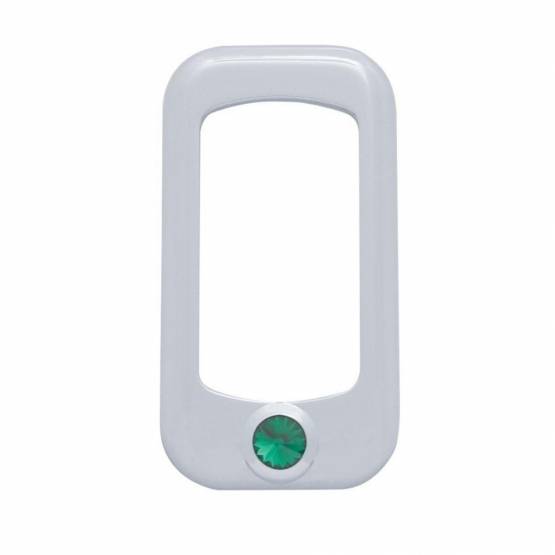 UNITED PACIFIC - UNITED PACIFIC - 41144 - BISEL DEL INTERRUPTOR BASCULANTE PARA PETERBILT/ KENWORTH CON CRISTAL VERDE (PACK DE 3)