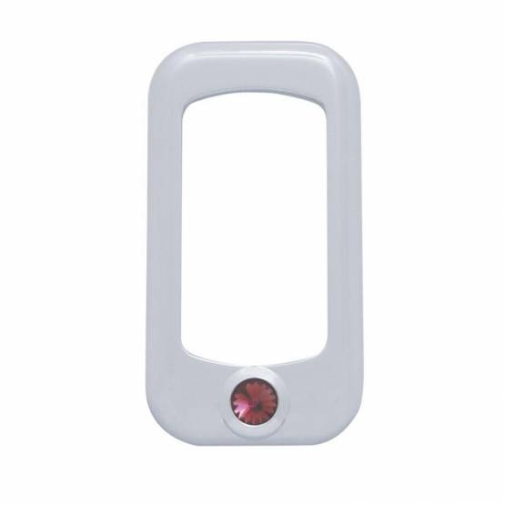 UNITED PACIFIC - UNITED PACIFIC - 41145 - BISEL DEL INTERRUPTOR BASCULANTE PARA PETERBILT/ KENWORTH CON CRISTAL MORADO (PACK DE 3)