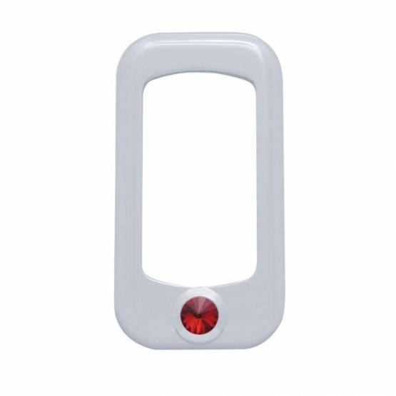 UNITED PACIFIC - UNITED PACIFIC - 41146 - BISEL DEL INTERRUPTOR BASCULANTE PARA PETERBILT/ KENWORTH CON CRISTAL ROJO (PACK DE 3)