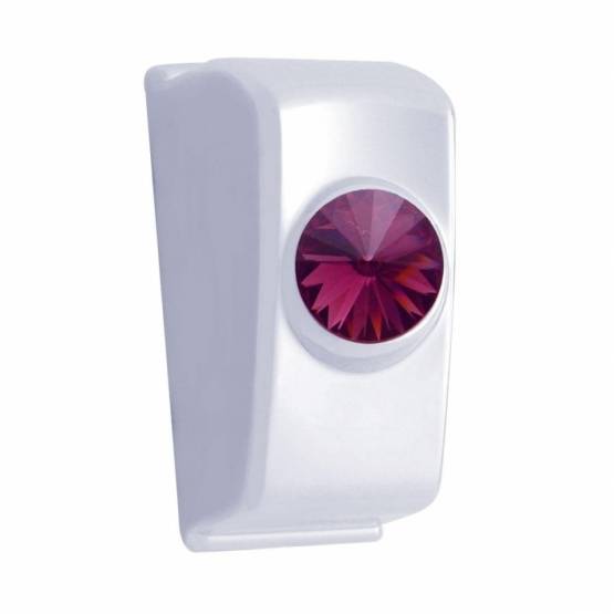 UNITED PACIFIC - UNITED PACIFIC - 41356 - ENCHUFE BASCULANTE CROMADO CON CRISTAL MORADO PARA KENWORTH 2006+ (TARJETA DE 2)