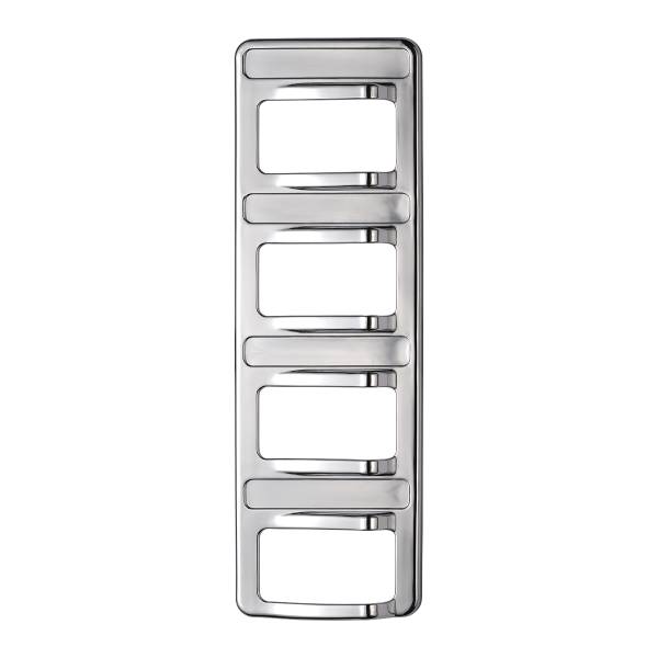 UNITED PACIFIC - UNITED PACIFIC - 41769 - TAPA DE INTERRUPTORES DE 4 BALANCES CROMADA PARA PETERBILT 579 (2012-2019) Y 567 (2014-2019) - 4 INTERRUPTORES