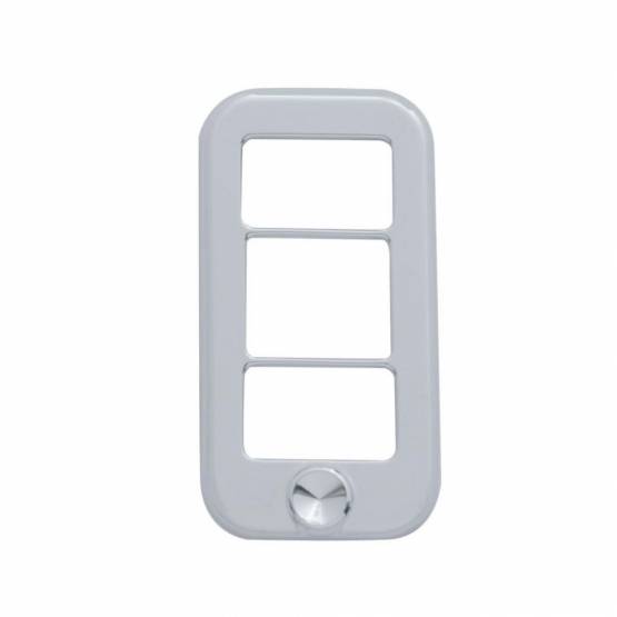 UNITED PACIFIC - UNITED PACIFIC - 42039 - TAPA DE INTERRUPTOR DE BALANCÍN DE 3 ABERTURAS CON SANGRÍA PARA FREIGHTLINER (PACK DE 3)