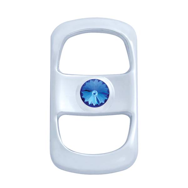 UNITED PACIFIC - UNITED PACIFIC - 42050 - TAPA DE INTERRUPTOR DE BALANCÍN CON CRISTAL AZUL PARA FREIGHTLINER (PACK DE 3)