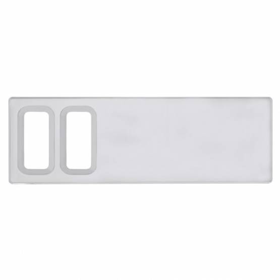 UNITED PACIFIC - UNITED PACIFIC - 42215 - TAPA DE PANEL DE INTERRUPTORES DE PLÁSTICO CROMADO PARA INTERNATIONAL - 2 ABERTURAS